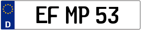 Trailer License Plate
